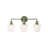 Albern 3 - Light Dimmable Modern Mint Green Bathroom Vanity Light for Bathroom