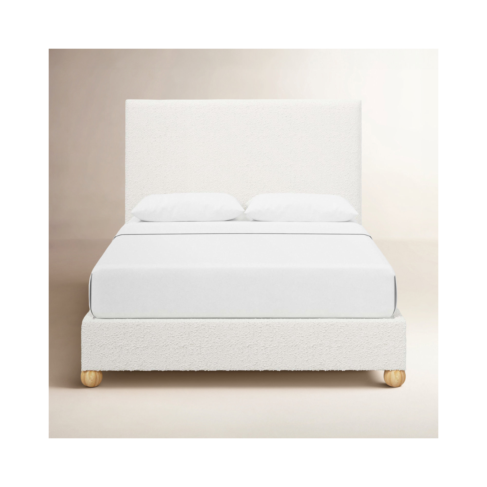 Benita Upholstered Bed, Classic Snow Boucle, King