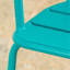 Collection Elegant Garden Bistro - Fer, finition bleu sarcelle, 2 chaises et table ovale en fer pour l'extérieur avec accent