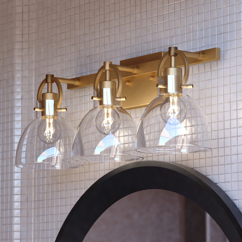 Luminaire de meuble-lavabo Ogden, 3 lumières, Doré