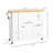Khloi Solid Wood Top Kitchen Cart