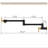Black & Gold Pot Filler Faucet, Wall Mount Folding Kitchen Sink Pot Filler Faucets, Retractable Single Hole Pot Filler With Two Handles For Sink Stove-120747697