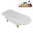 62" Streamline Clawfoot Tub,Tray,Drain, Clawfeet-101628985-102218224
