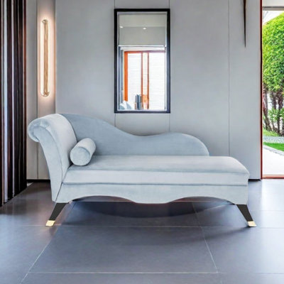 Chaise simple en velours moderne