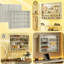 Vitrine murale grise parfaite pour les voitures miniatures, porte transparente pour vitrine élégante-83592517