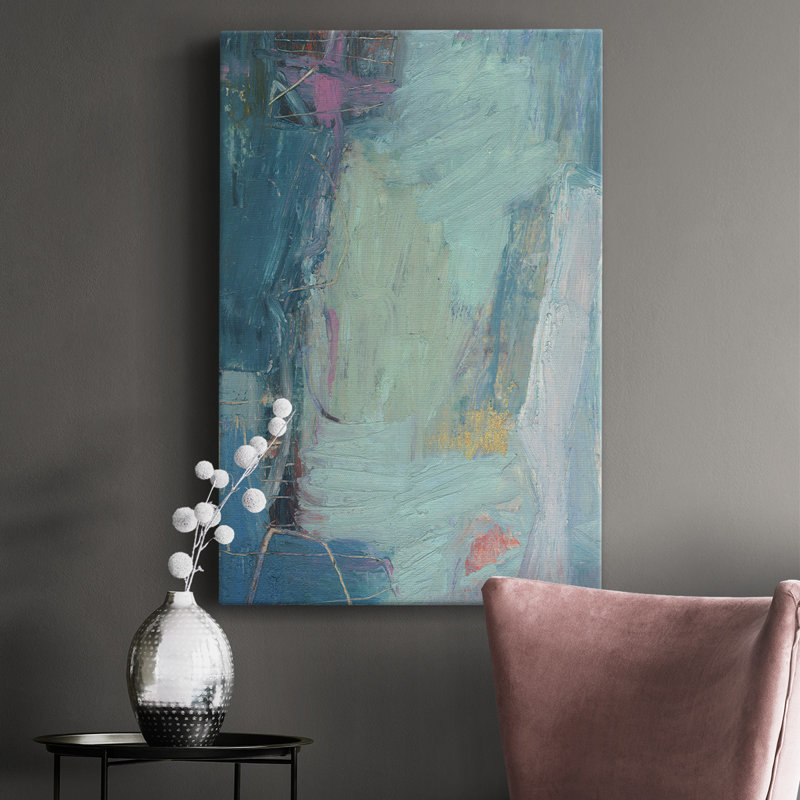 Saudar IV - peinture sur toile tendue, H 18 po x l 12 po x P 1 po