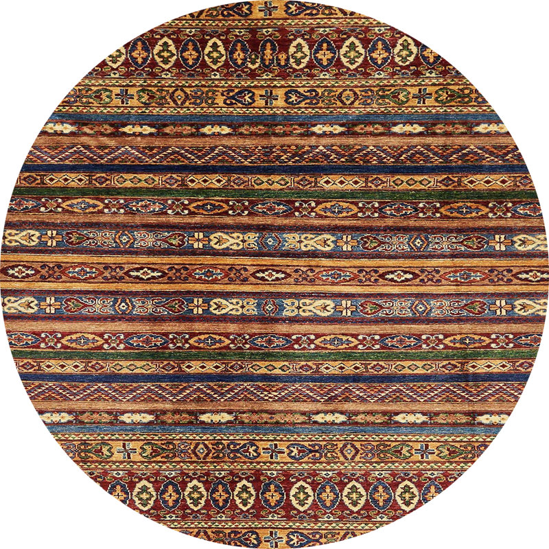 15 - Tapis abstrait moderne 598, Rond 5 pi