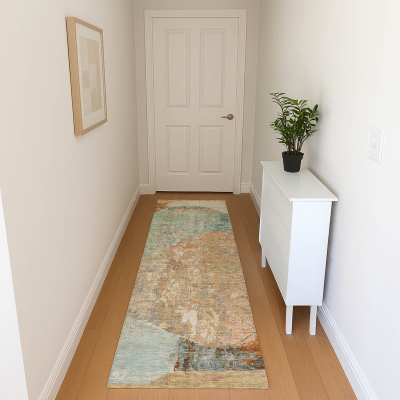 Premium Machine Washable Marasco AMF1635 Modern Rug, Runner 2'3" x 7'6"