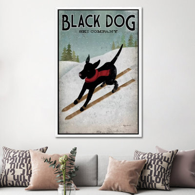 Black Dog Ski Co. I by Ryan Fowler - Print on Canvas