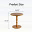 Table basse ronde avec pieds en bois