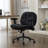 Cross-legged Office Chair With Flip-up Armrests, Wide Padded Seat, 360° Swivel & Smooth-rolling Wheels For Home And Office-732347545