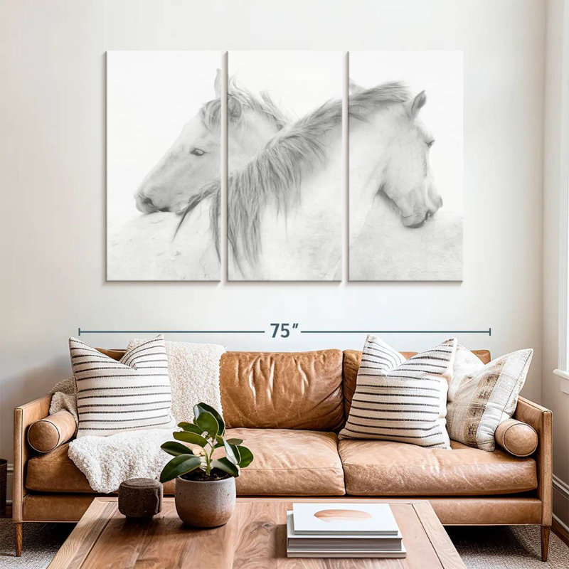 Stas Horses, 42" H x 65" W