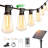 60FT Solar Globe String Lights Outdoor, Shatterproof Solar Patio Lights with Remote