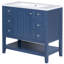 Meuble-lavabo simple 36,09 po avec plateau en céramique Guardino