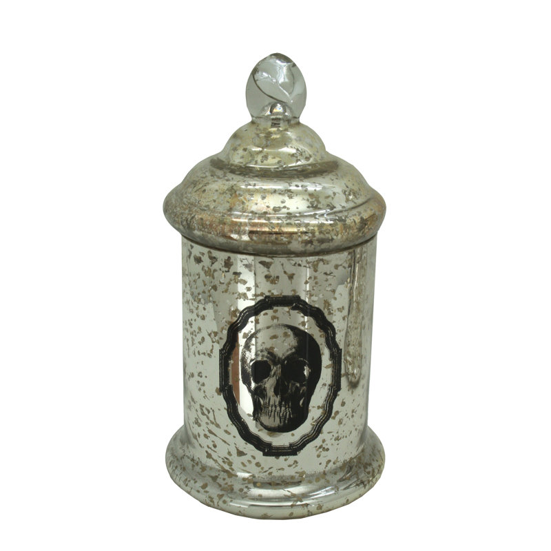 Tête de mort Santeria, H 13 po x l 6,75 po x P 6,75 po