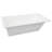 ALFI brand AB9933S White Resin Solid Surface 59" Square Drop In Bathtub