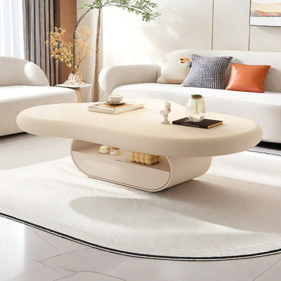 Table basse avec rangement Creamy Cloud
