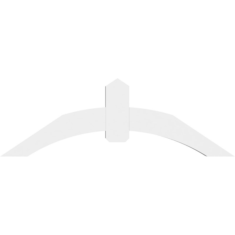 Support pour pignon en PVC Archdale, H 20 po x l 60 po (pas: 8/12), P 4 po x F 6 po