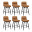 Tabouret de comptoir pivotant 26 po avec structure en métal-131635109