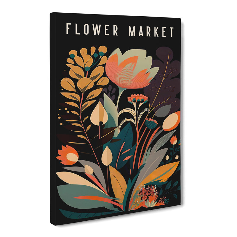 XMKTMKT-185 Contemporary Flower Market Exhibition No.7 - Wrapped Canvas Print