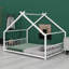Structure de lit en métal avec toit classique-129109604