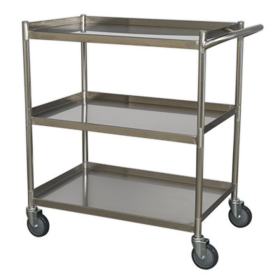 Cecillia 86.2cm H x 81cm W Utility Cart with Wheels