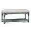 Summer Retreat Wicker Shelf Storage Bench-71425199-86505830