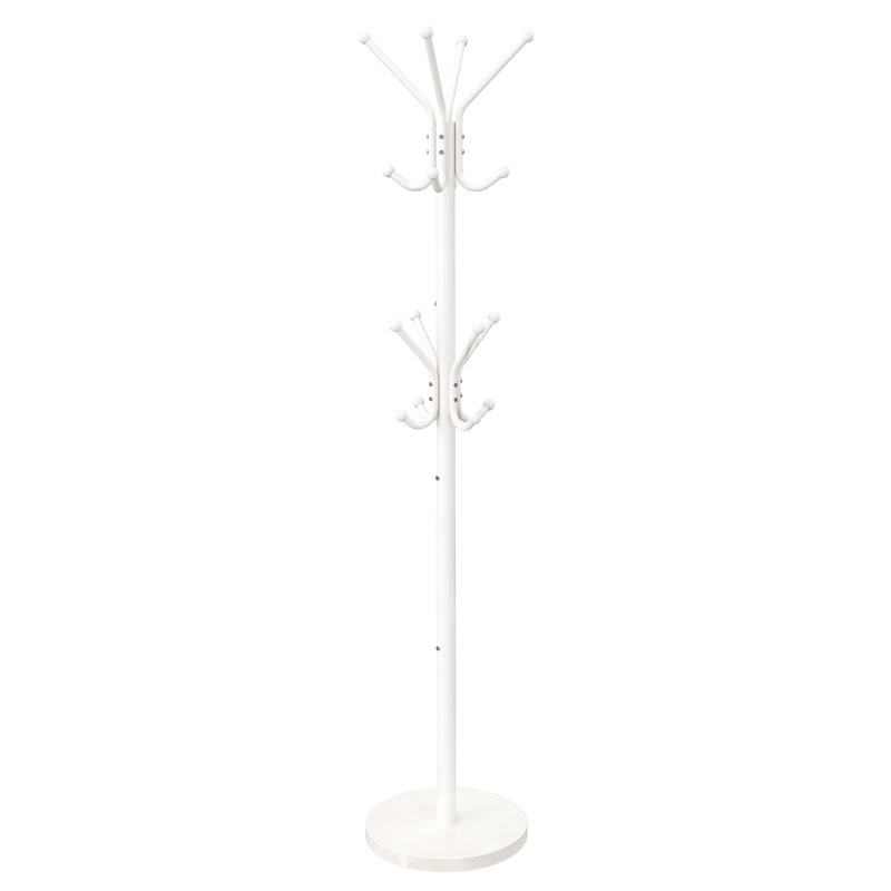 Steel Freestanding 16 - Hook, White