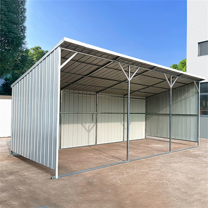 Remise de ferme en métal 25 pi x 12 pi - Abri en acier robuste pour allée et remise de matériel