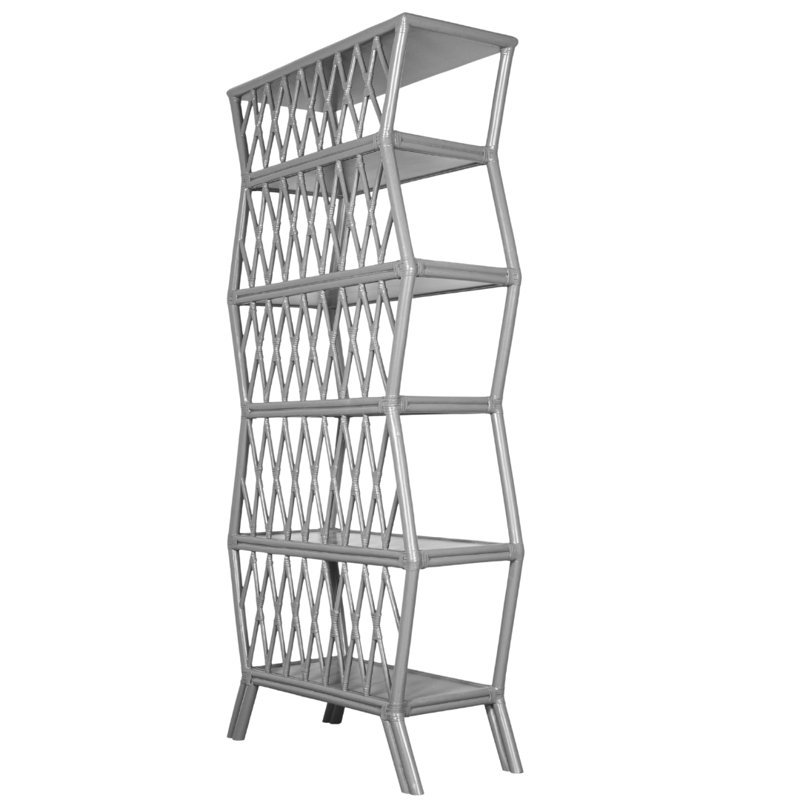 Hollywood Etagere Bookcase, Light Gray