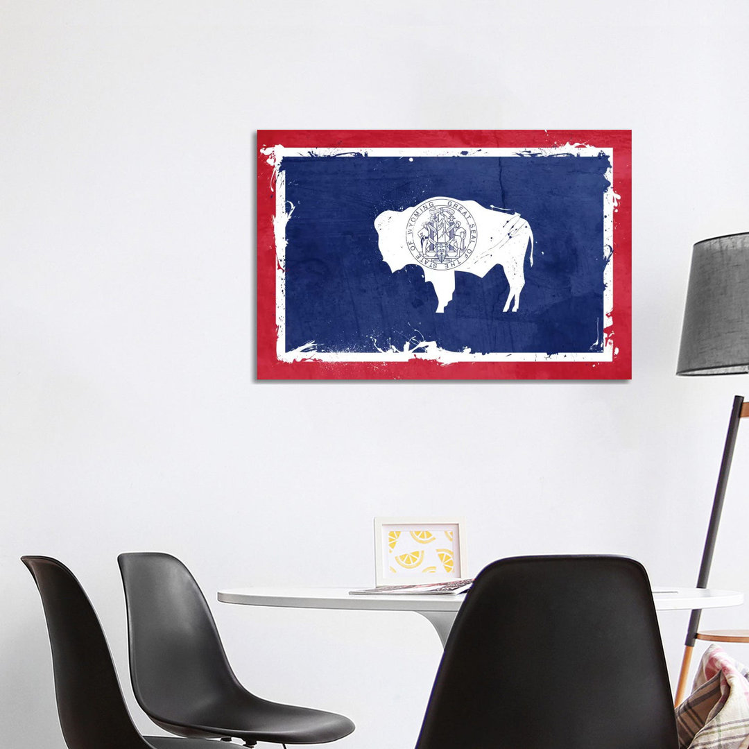 Wyoming Fresh Paint State Flag