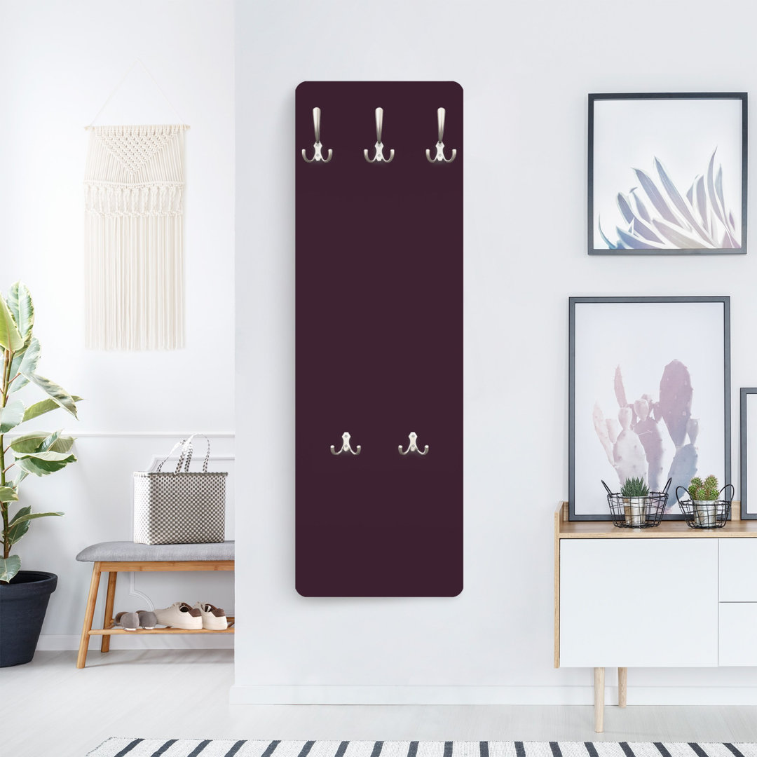 Wandgarderobe Aubergine