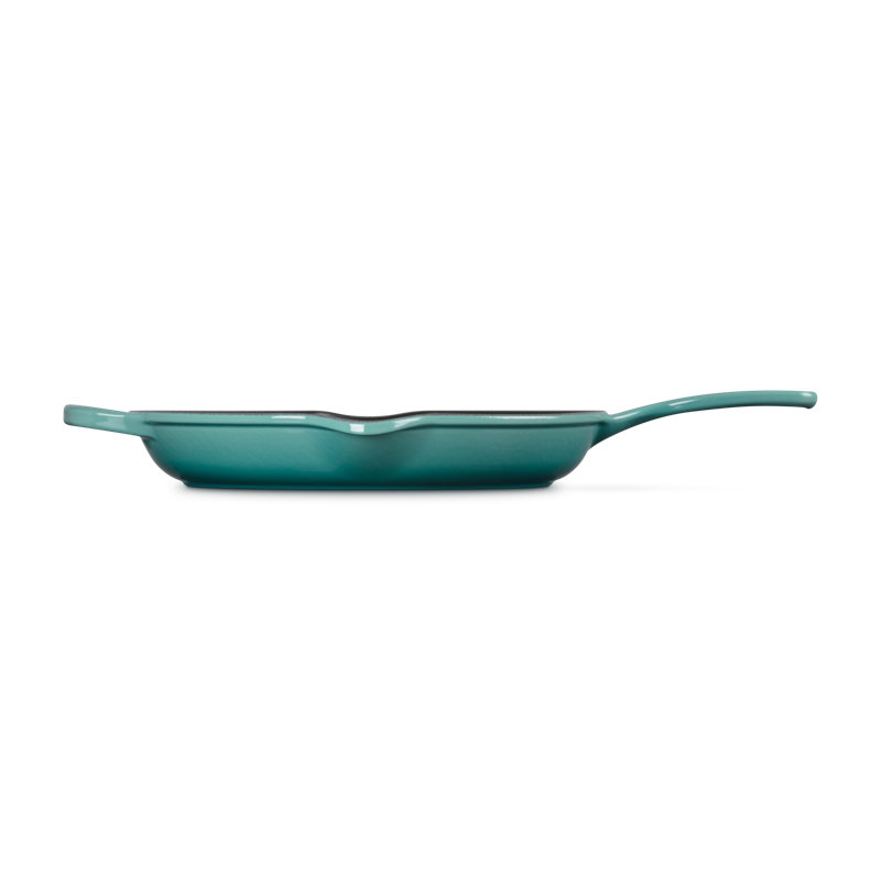 Le Creuset Signature Cast Iron Round Skillet, 11.75", Blue Riviera, Blue Riviera