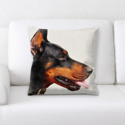 Housse et insert de coussin carré Doberman