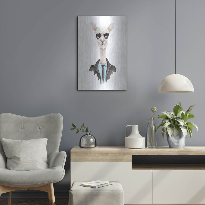 «Alpaca In Aviators» par Rachel Nieman, H 24 po x l 16 po