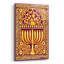 Art mural en verre Winston Porter «Hanukah Menorah On Magenta» par Andrea Strongwater-228290062