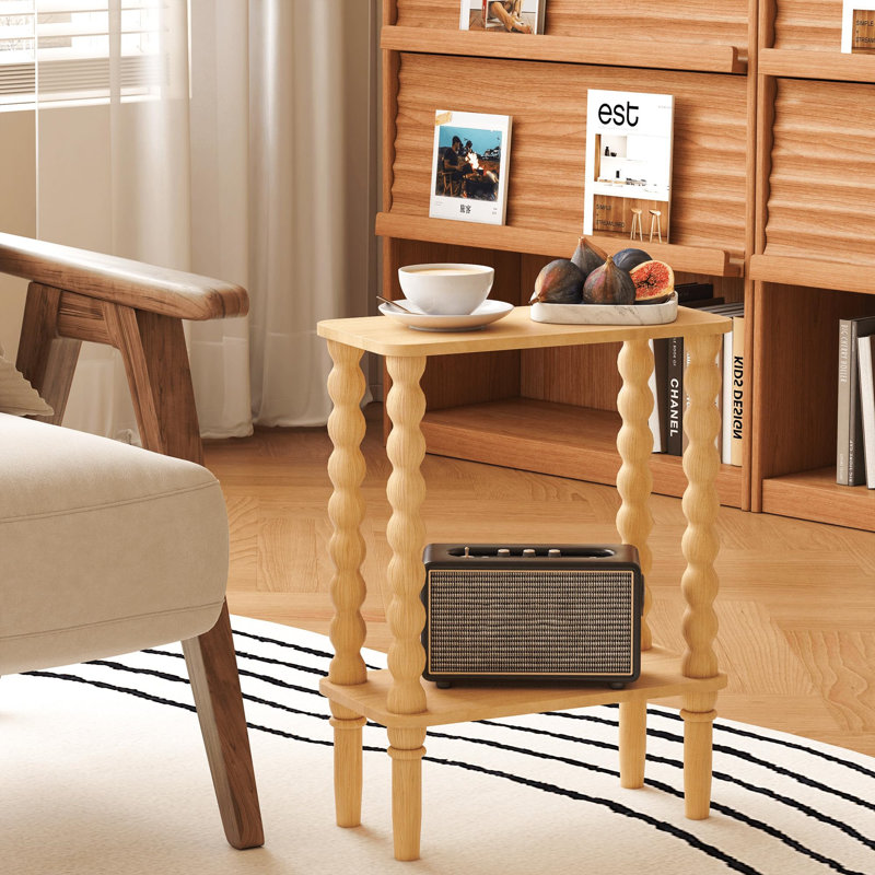End Table, Yellow Oak