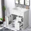 Meuble-lavabo compact compact avec lavabo en bois massif