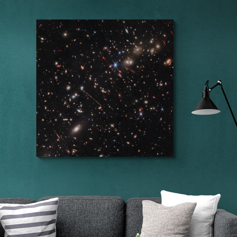 NASA - James Webb Telescope - El Gordo - Print on Canvas, 51cm H x 51cm W x 4cm D