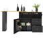 204cm Sideboard with Bar Hutch