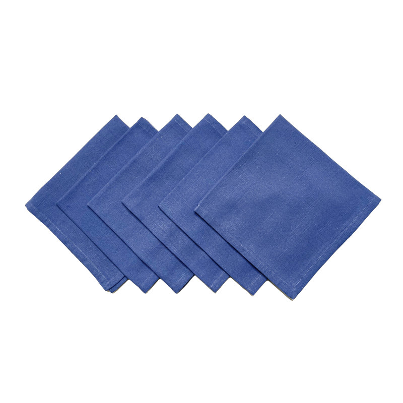 Zarella 100% Cotton Square Napkin, Navy
