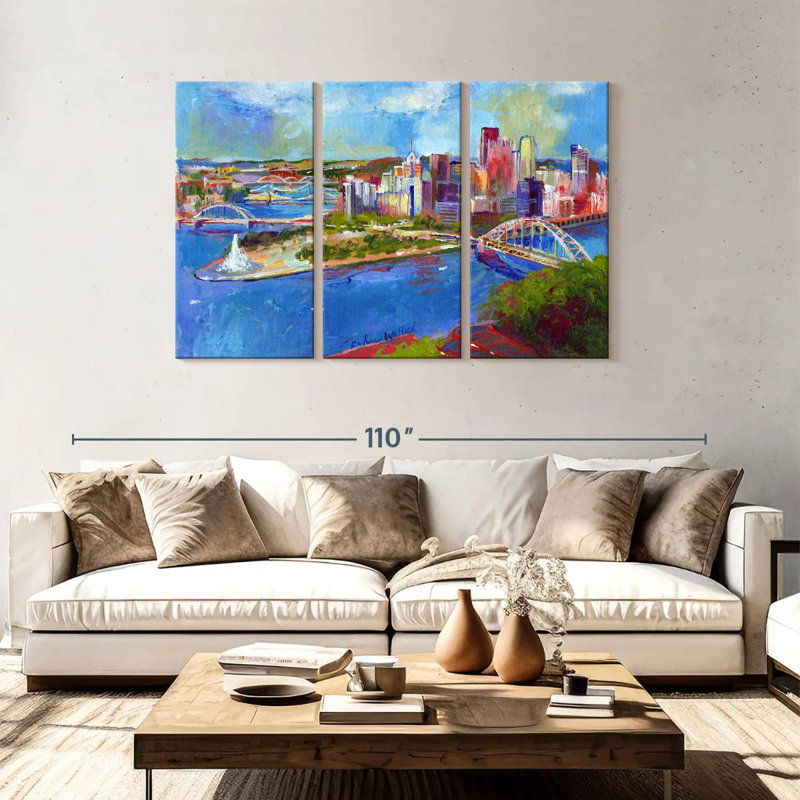 Rorry Pittsburgh, 48" H x 74" W