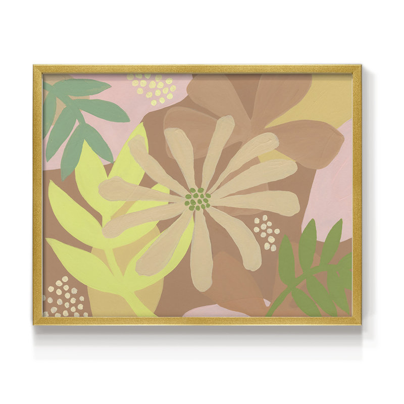 Neutral Blooms II -Framed Print - Restickable, 11" H x 14" W