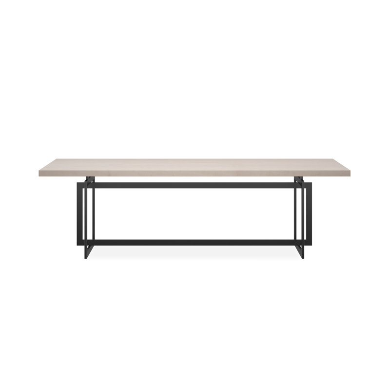 Caracole Classic Stone Dining Table, Black, Beige