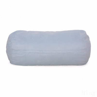 8 Foot Microfiber Cylindrical Bean, Bag, Seafoam