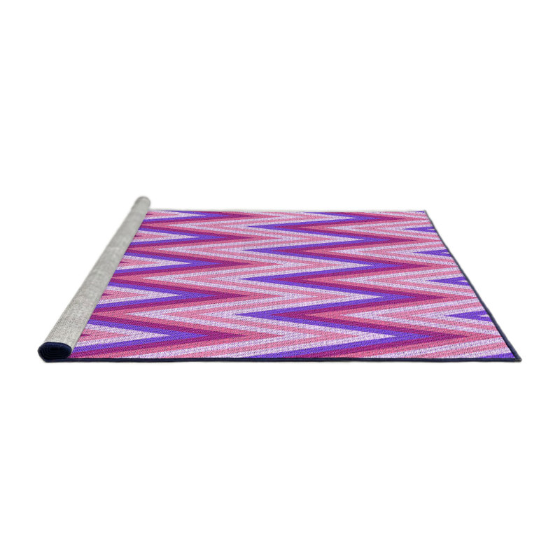 Tapis 100% à motif lavable à la machine 2989, Rond 6 pi