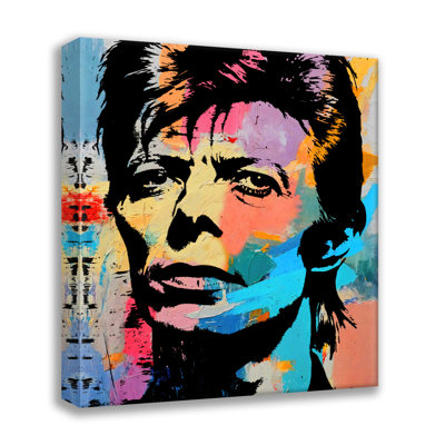 Silkscreen Bowie  Giclee on Gallery Wrapped Canvas