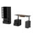 2 Piece Office Set Include 78.7'' H X 31.5'' W Bookcase And 63'' W Lift Computer Desk
