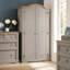 Tilburg 2 Door Solid Wood Wardrobe
