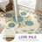 Aura Floral Machine Washable Blue / Beige / Green Indoor Area Rug with Non-Slip Backing-1991818154